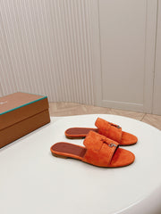 LP SUMMER CHARMS SANDALS IN ORANGE SUEDE