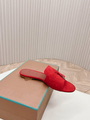 LP SUMMER CHARMS SANDALS IN CHERRY SUEDE