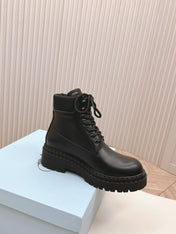 PRA LACE-UP BOOTS BLACK CALFSKIN