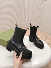 GG MARTIN HORSEBIT BOOTS IN BLACK IMPORTED CALFSKIN