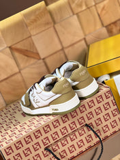 FENDI MATCH IN WHITE MIX OLIVE CALFSKIN