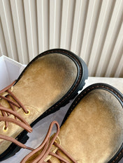 LW SIERRA COMBAT BOOT BROWN AND BLACK SUEDE