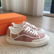 GET SNEAKER WHITE CALFSKIN AND PINK SUEDE