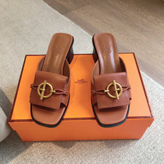 ILOT 45 SANDAL CARAMEL CALFSKIN