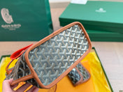 ANJOU MINI BAG 21 IN BROWN GOYARDINE CANVAS AND CALFSKIN