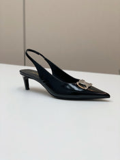 ALMA TRIOMPHE SLINGBACK IN BLACK PATENT CALFSKIN