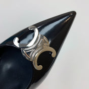 ALMA TRIOMPHE SLINGBACK IN BLACK PATENT CALFSKIN