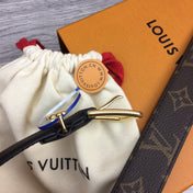 LV BLOOM 30MM BELT BLACK CALFSKIN GOLD HARDWARE