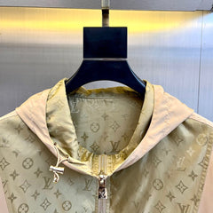 LV STRAW AND TEAK MONOGRAM WINDBREAKER 238899