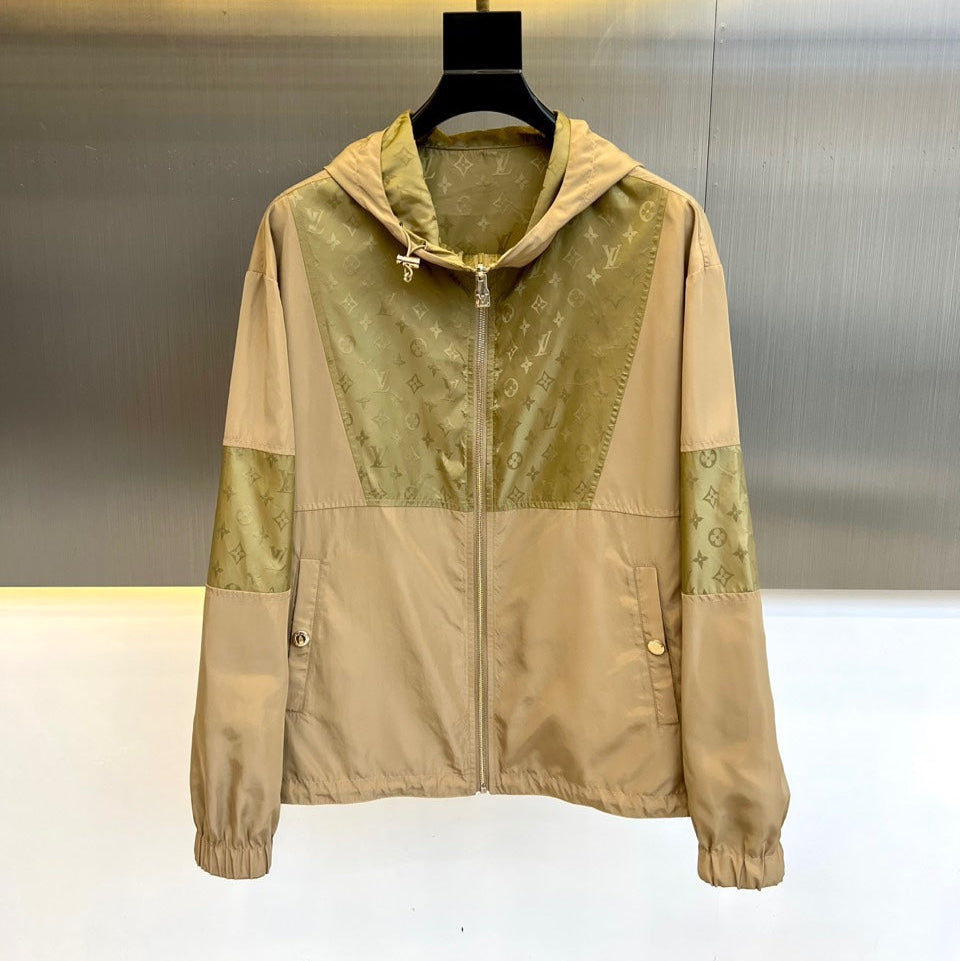 LV STRAW AND TEAK MONOGRAM WINDBREAKER 238899