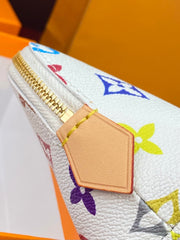 COSMETIC POUCH PM 19 IN MULTICOLOR MONOGRAM CANVAS