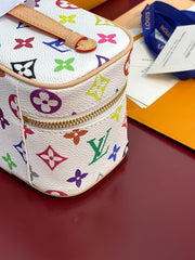 NICE NANO 14 IN MULTICOLOR MONOGRAM CANVAS GOLD ZIPPER