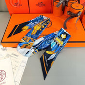 HERMES 25S NECKERCHIEF 86 IN SILK 991554