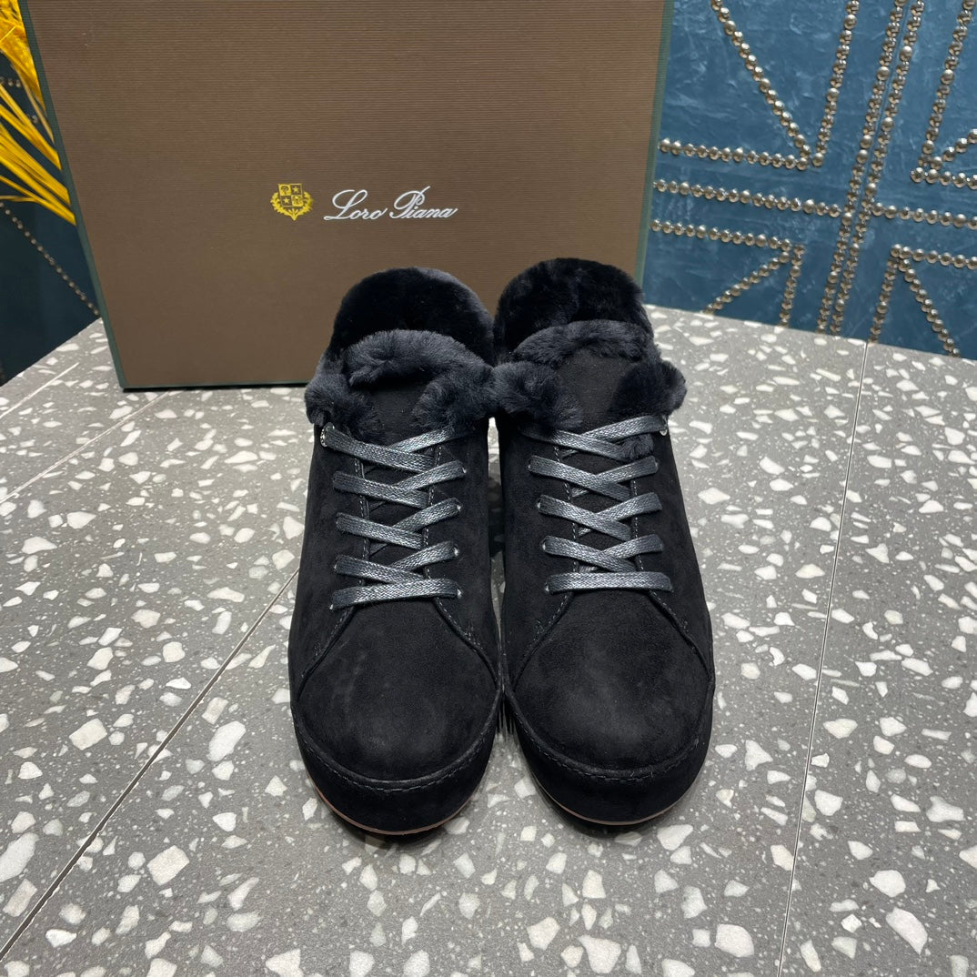 LP WINTER NUAGES SNEAKERS BLACK LAMBSKIN
