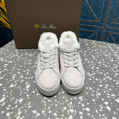 LP WINTER NUAGES SNEAKERS WHITE LAMBSKIN