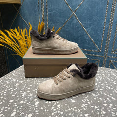 LP WINTER NUAGES SNEAKERS LIGHT GRAY LAMBSKIN