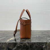 MINI CABAS ANAÏS CUIR TRIOMPHE 21 IN BRONZE ORANGE GRAINED CALFSKIN