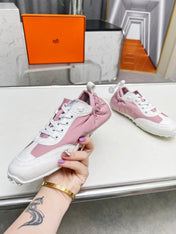 SKATEBOARD SHOES LIGHT PINK MIX WHITE SUEDE