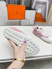 SKATEBOARD SHOES LIGHT PINK MIX WHITE SUEDE
