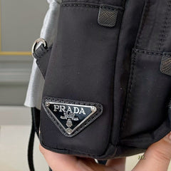 SILVER BUCKLE BACKPACK 30 IN BLACK RE-NYLON