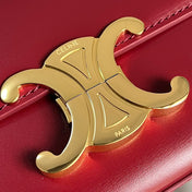 TRIOMPHE 20  BURGUNDY RED CALFSKIN