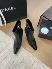 BONGADE BOOTS IN BLACK CALFSKIN