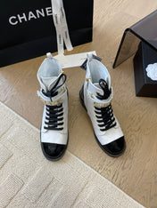 ALPHABET MARTIN BOOTS IN WHITE LAMBSKIN