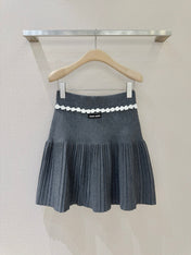 MIUMIU KNIT PLEATED SKIRT STYLE 803