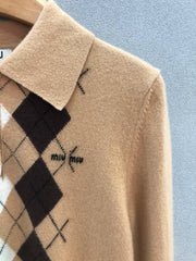 MIUMIU KNIT POLO SHIRT STYLE 248