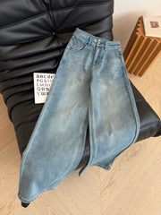Loewe 25 Embroidered Straight Jeans Denim Cotton