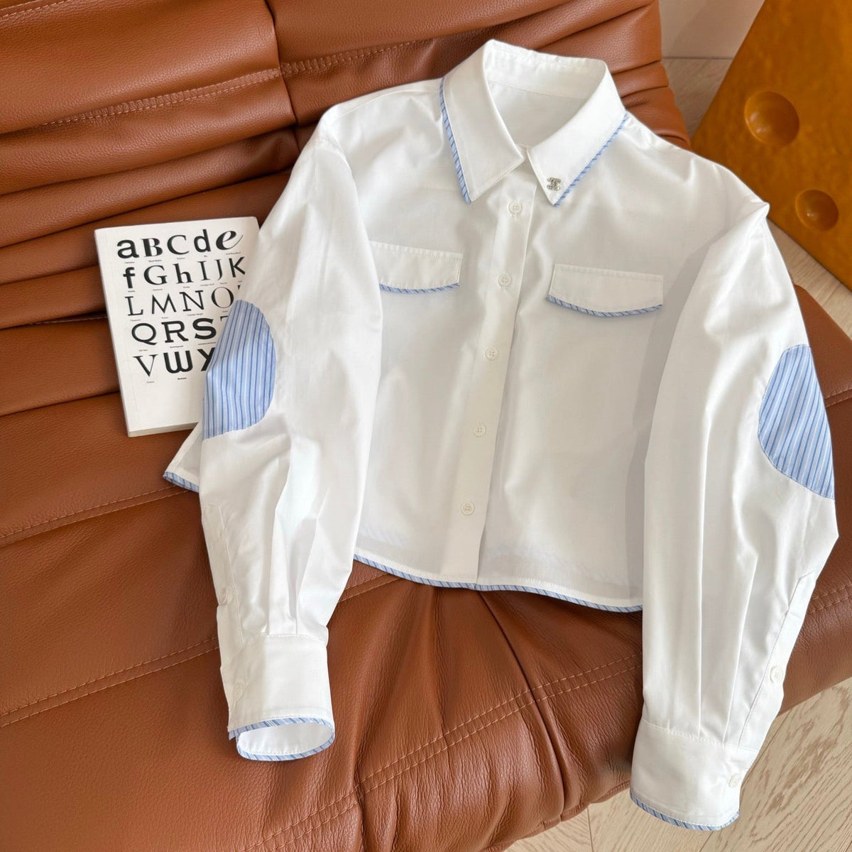 CC Short shirt In White Cotton