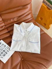 CC Short shirt In White Cotton