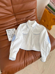 CC Short shirt In White Cotton
