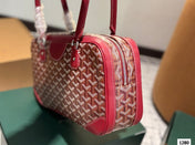 SAINT MARTIN BAG 35 IN BURGUNDY RED GOYARDINE CANVAS AND CALFSKIN