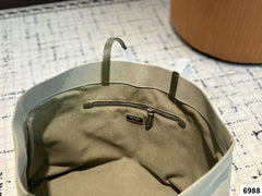 LARGE TOTE BAG 38 IN ECRU BEIGE RE-NYLON