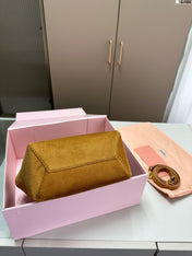 SMALL SHOPPING BAG 22 IN PEANUT BROWN CORDUROY