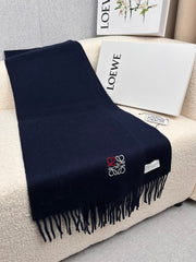 SCARF 180 CM IN NAVY BLUE CASHMERE 353155