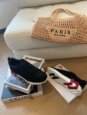 BOUNCING SNEAKERS BLACK CALFSKIN