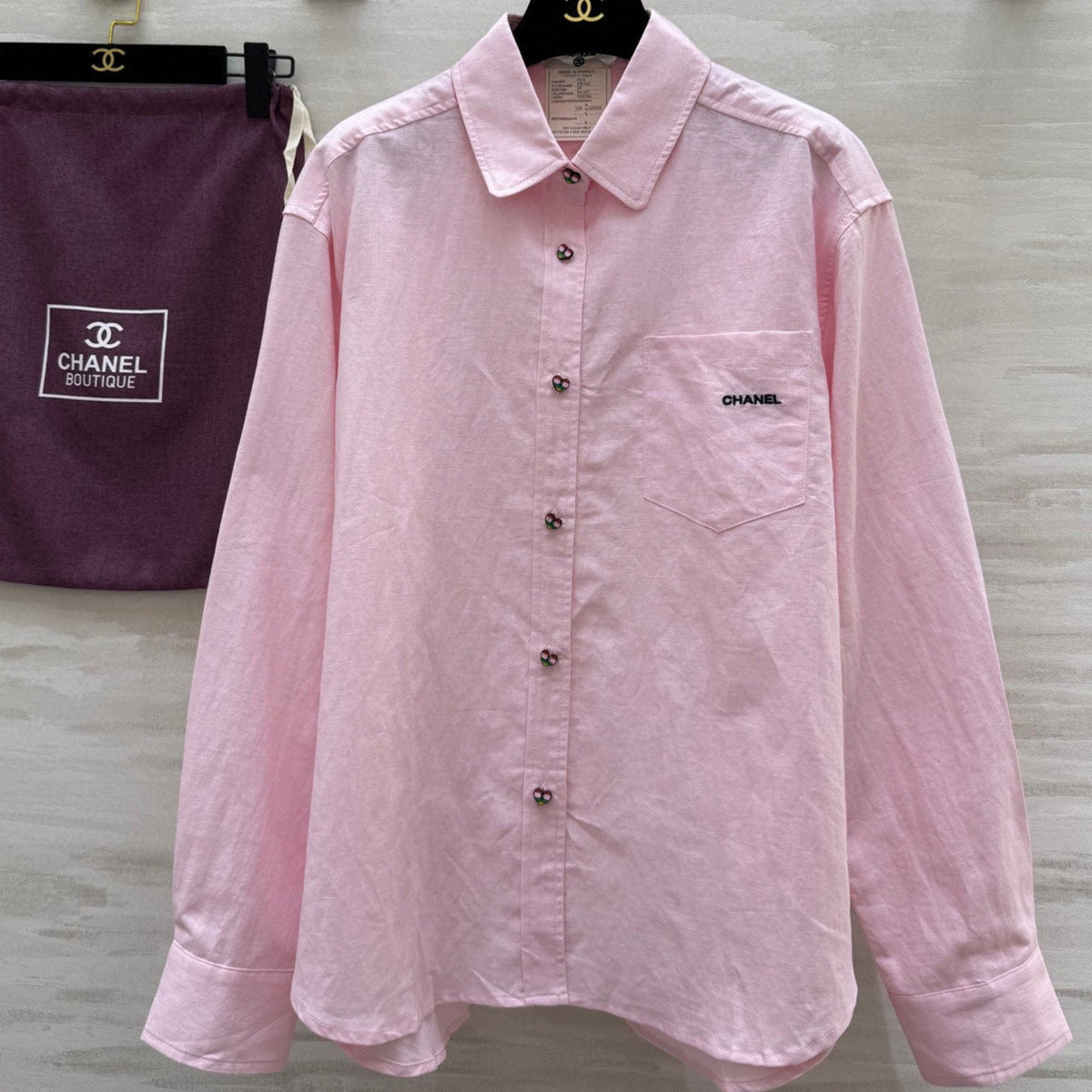 CC Casual Shirt Pink Linen
