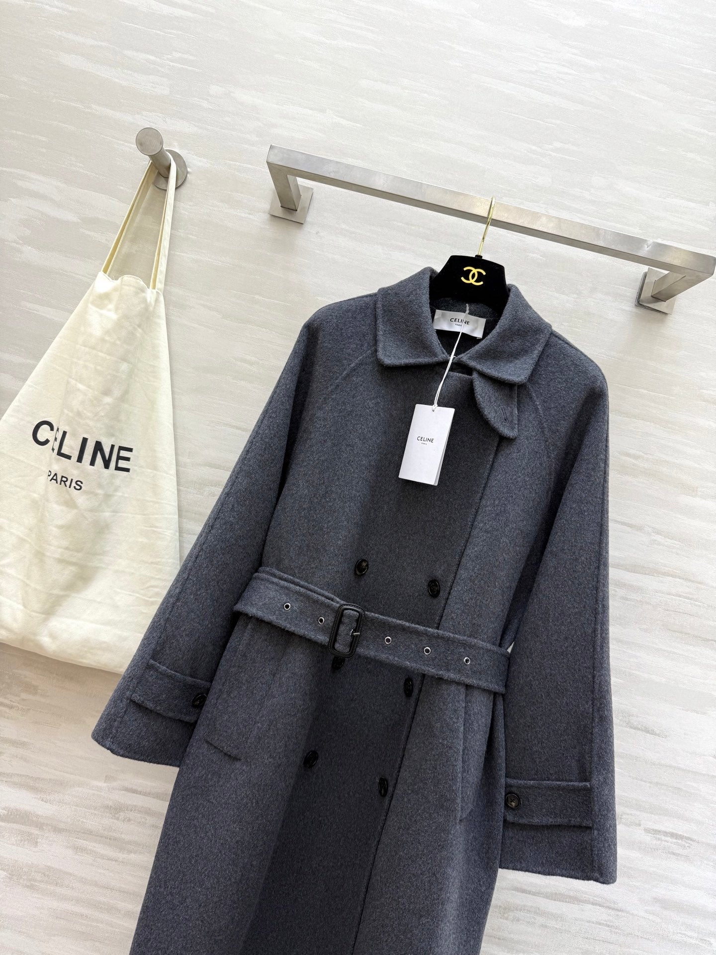 CELINE 26S LONG WOOL COAT 784308