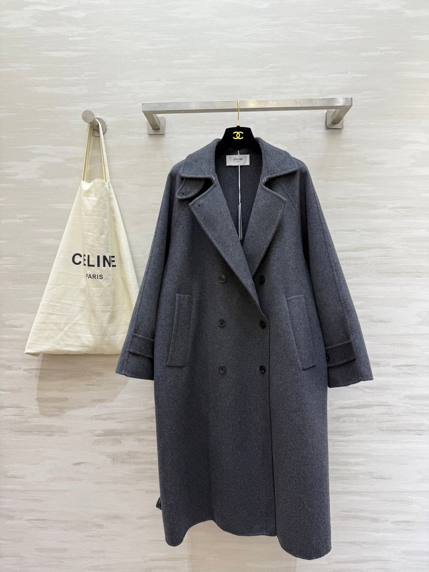 CELINE 26S LONG WOOL COAT 784308