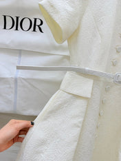 DIOR 26S SHORT-SLEEVE LONG DRESS 1071
