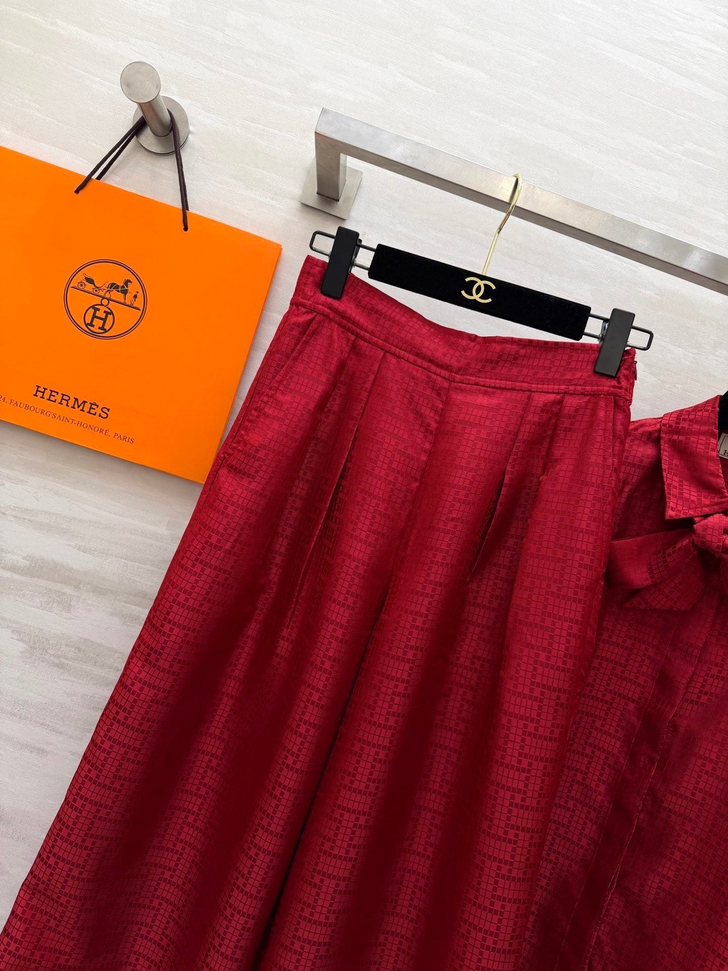 HERMES 26S SHIRT AND WIDE LEG PANTS SET 591