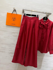 HERMES 26S SHIRT AND WIDE LEG PANTS SET 591