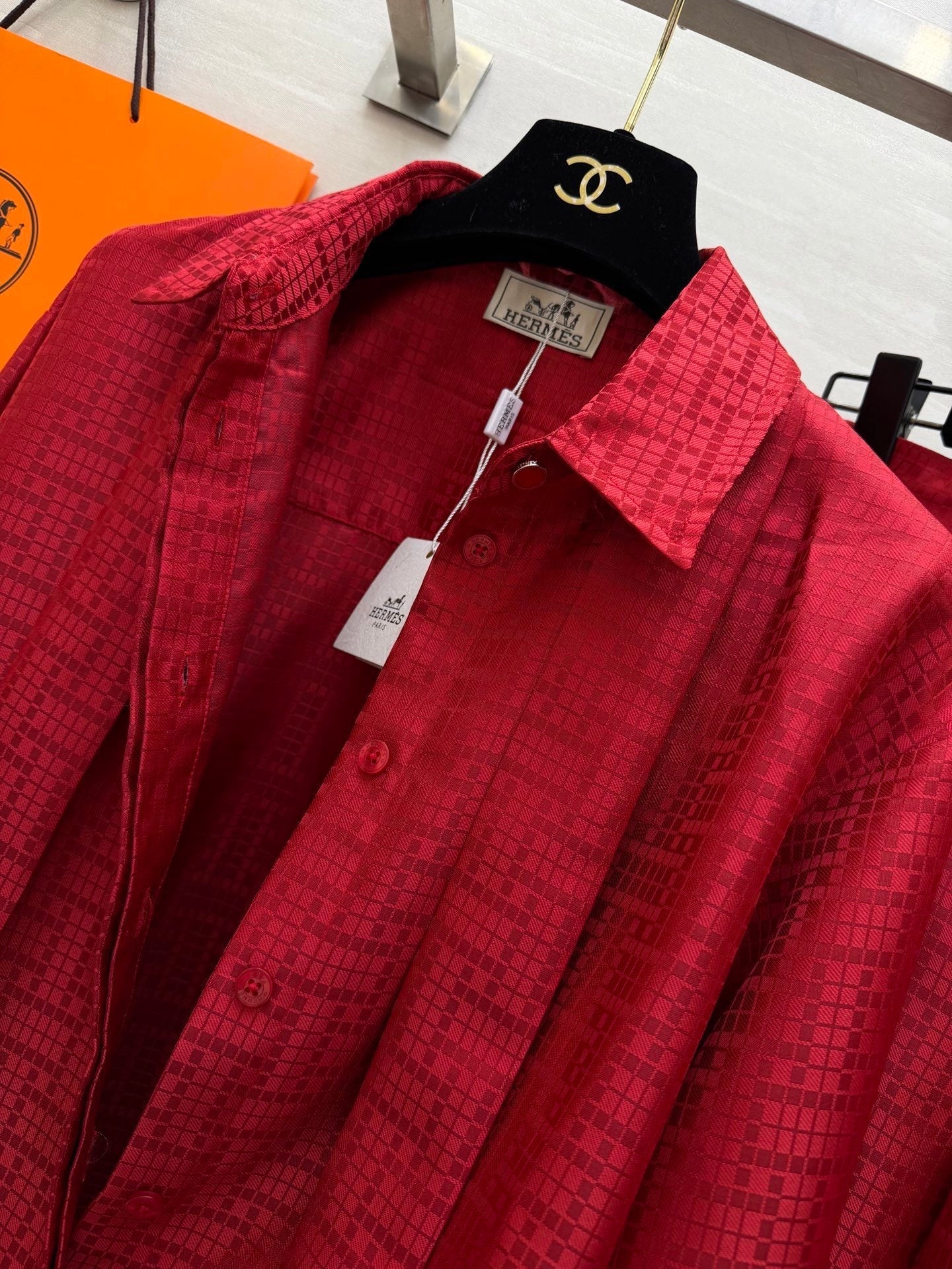 HERMES 26S SHIRT AND WIDE LEG PANTS SET 591