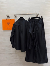 HERMES 26S SHIRT AND WIDE LEG PANTS SET 590