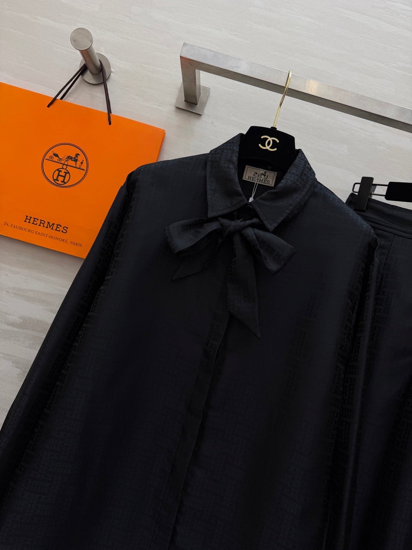 HERMES 26S SHIRT AND WIDE LEG PANTS SET 590