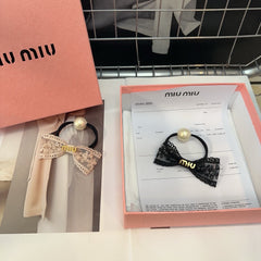 SCRUNCHIE IN BEIGE LACE AND SPANDEX FABRIC 250457