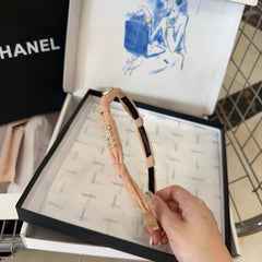 HEADBAND CRYSTALS LOGO IN LADY PINK VOILE 414444