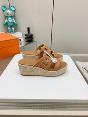 ITHEA 85 MM ESPADRILLE IN BRONZE BROWN CALFSKIN